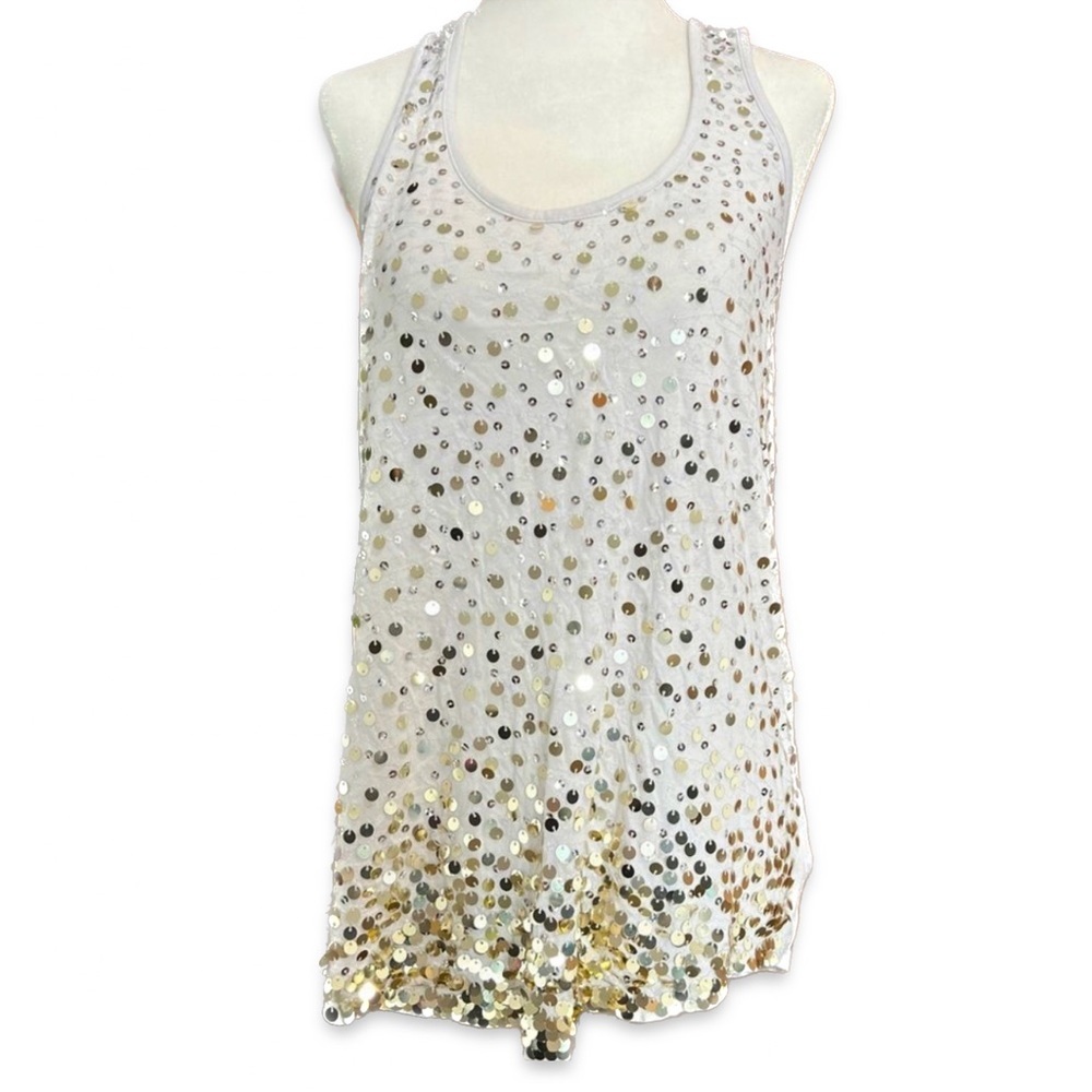 Express Dreamweight Cotton Sequin Tank Top